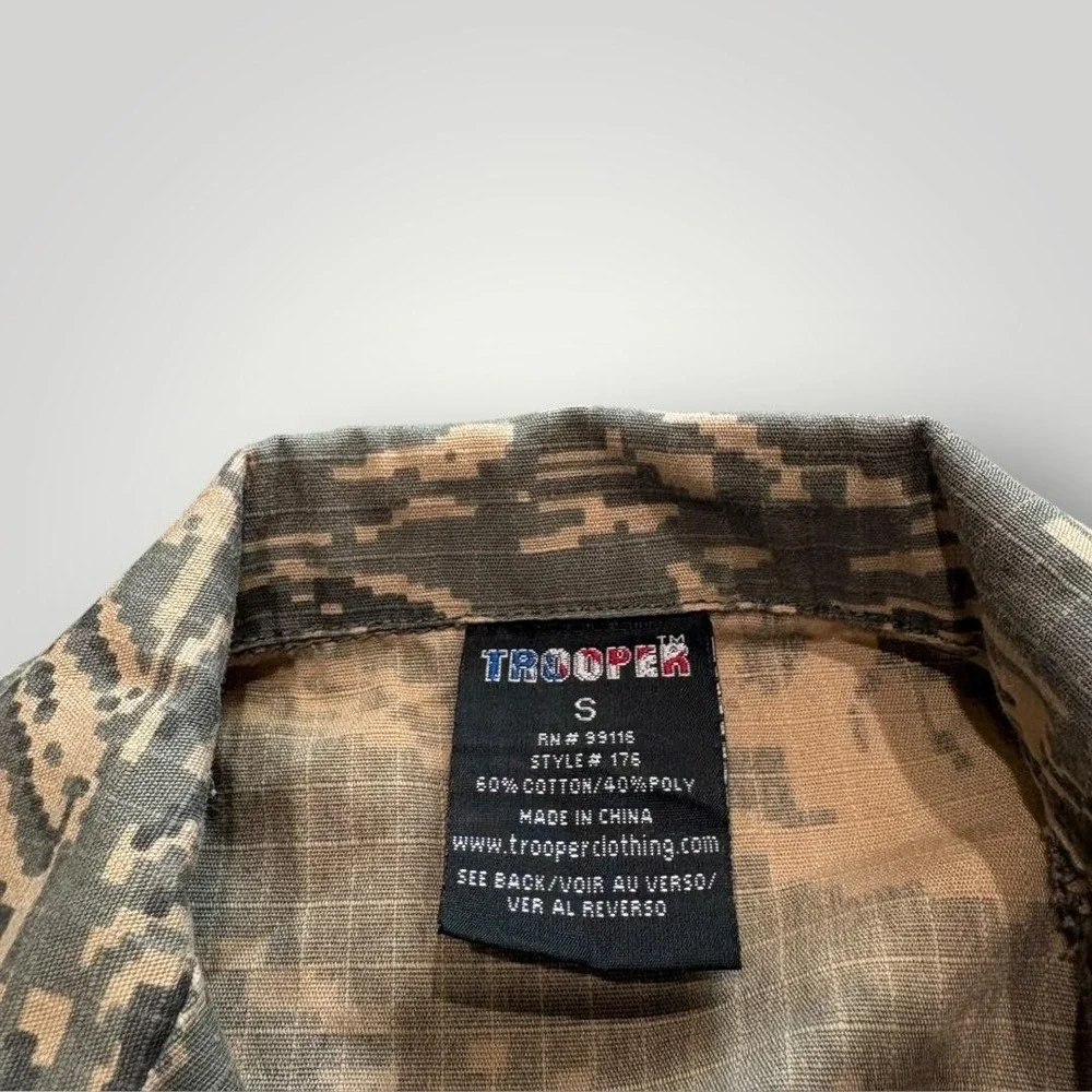 Trooper‎ Uniform Set Unisex Kids Small Green Camo Jacket Pants Hat 3 Piece